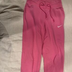 Pink Nike sweat pants